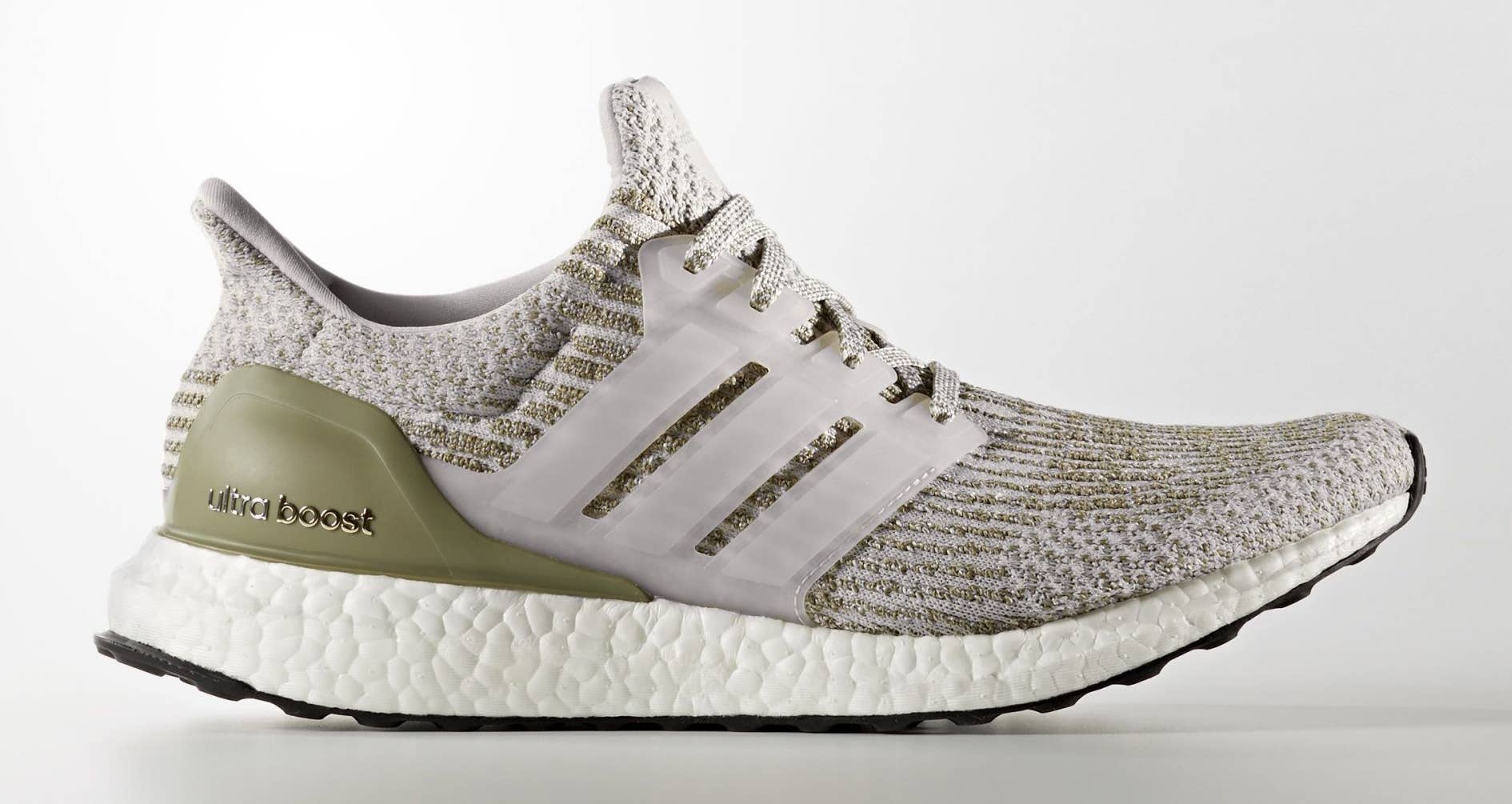 Adidas Ultra Boost White Olive Gold