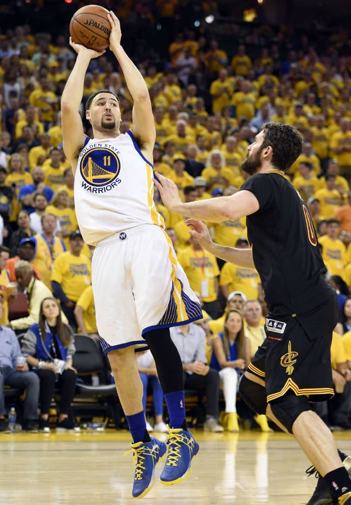 Klay Thompson Wearing the ANTA KT1 in Game 7