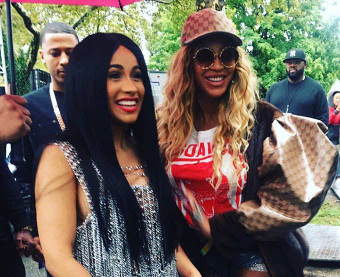 cardi b and beyonce at Made In America