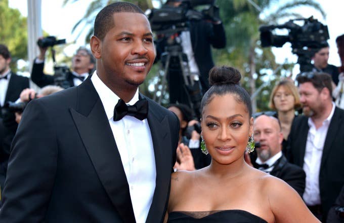 Carmelo and La La Anthony, during happier times.