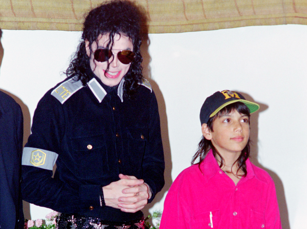 Michael Jackson and Brett Barnes are seen in London, circa 1992.