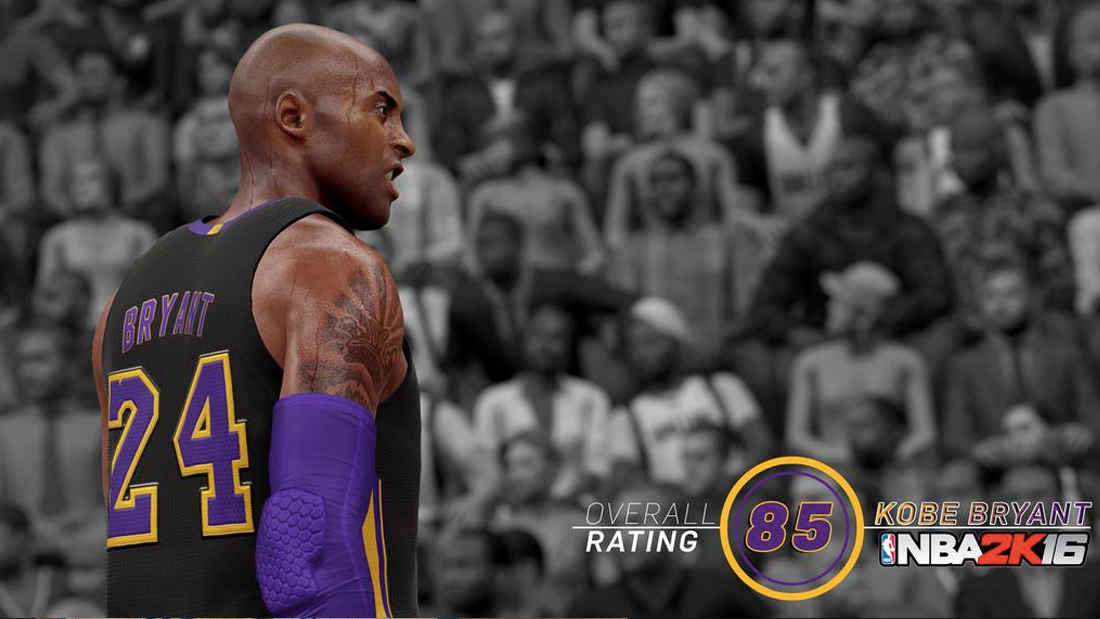 Kobe Bryant 85 overall NBA 2K16