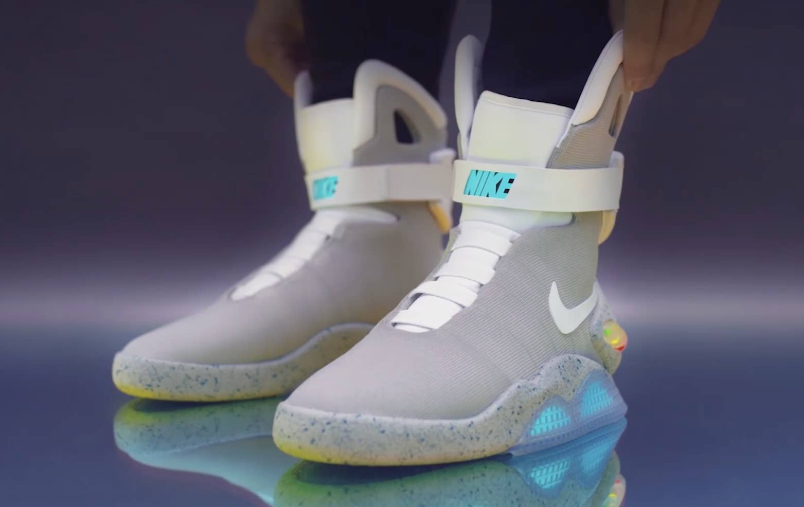Watch This Guy Unbox His Nike Mags and Put Them Right on His Feet | Complex