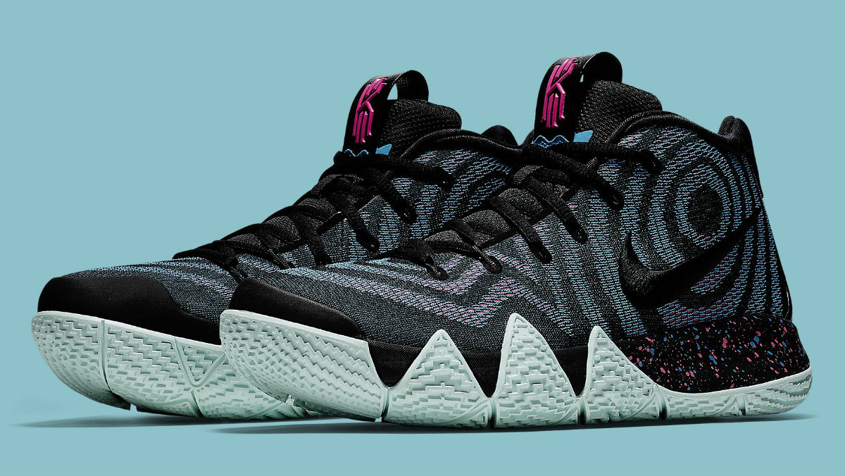 Kyrie 4 laser shop fuchsia on feet