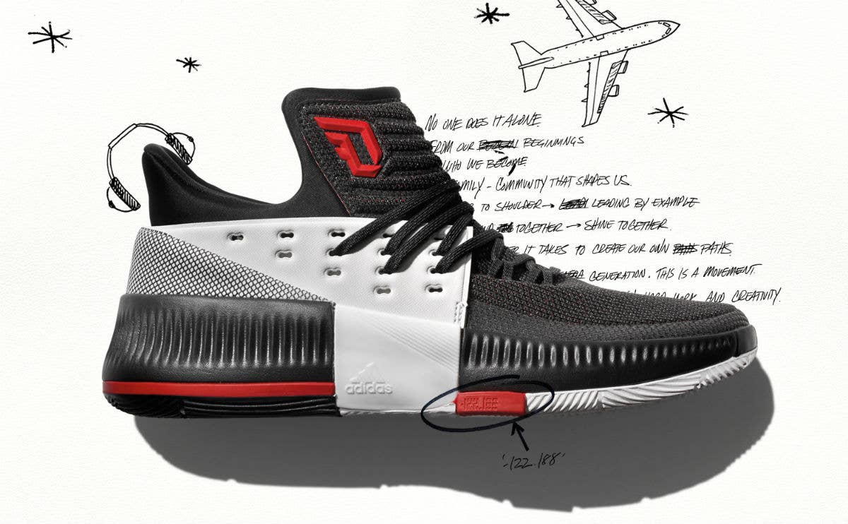 Adidas Dame 3 On Tour Blazers Release Date Profile BB8269