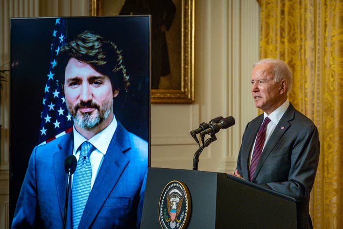 President Joe Biden and Prime Minister Justin Trudeau meet virtually