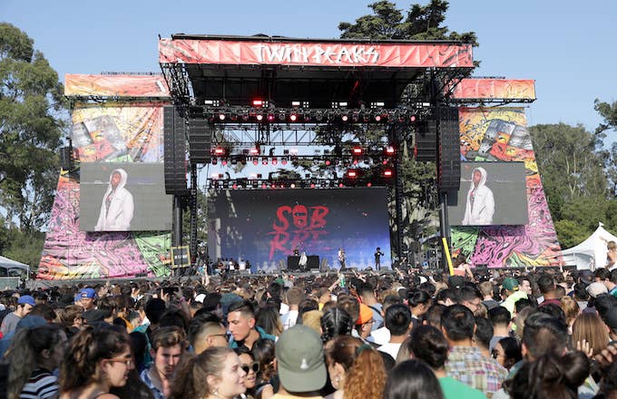 SOB x RBE performs on the Twin Peaks Stage.