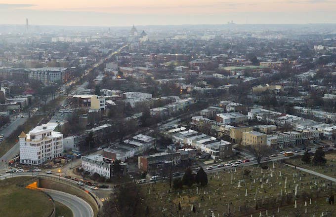 aerial photograph Washington DC