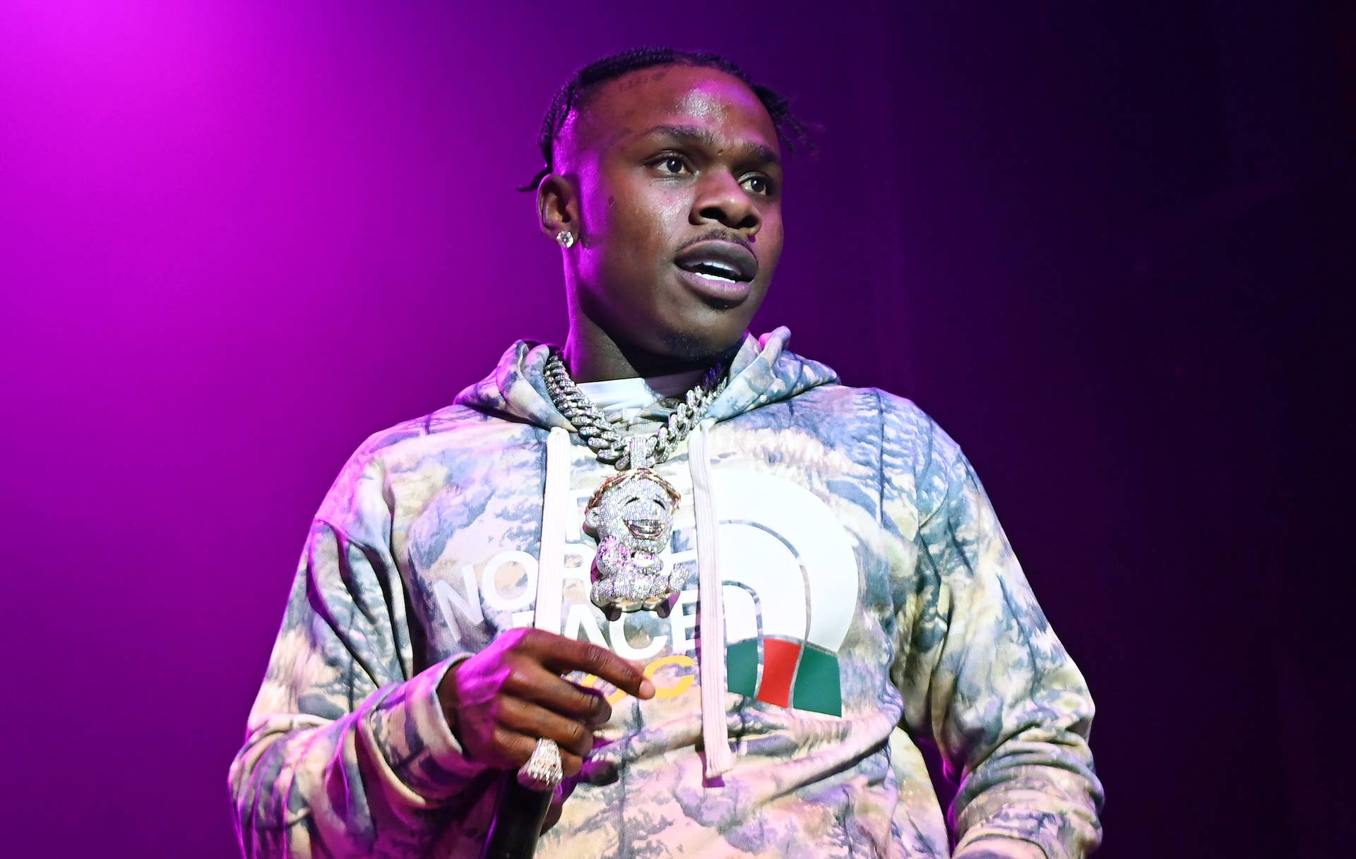 DaBaby performs onstage during Rolling Loud