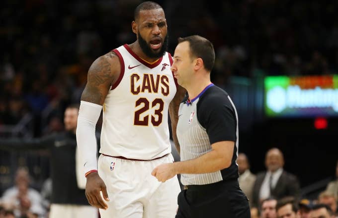 LeBron James ejected.