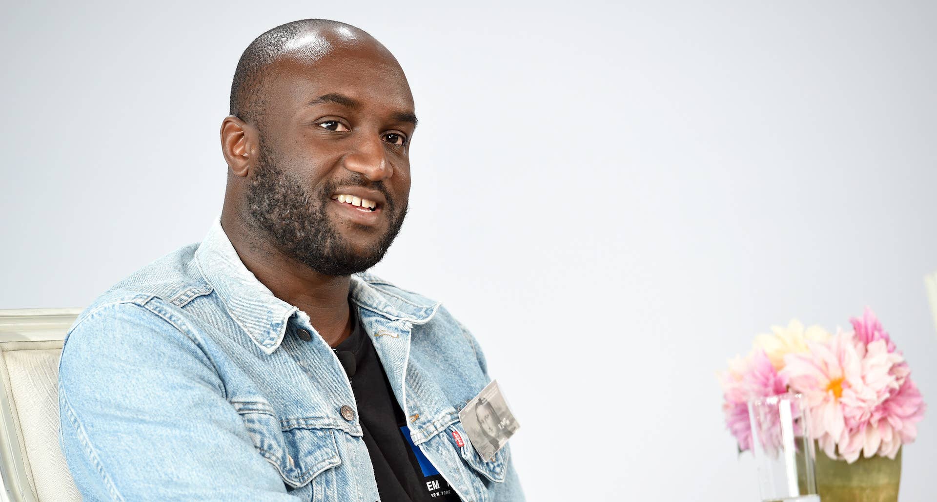 Virgil Abloh speaking at Vogue's Forces of Fashion Conference