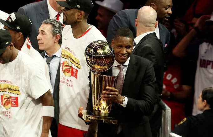 masai ujiri raptors trophy