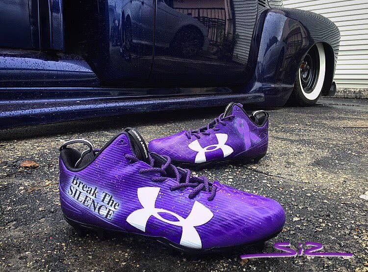 Steve Smith Domestic Violence Cleats by Soles by Sir