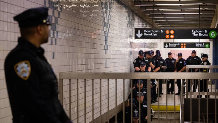 NYPD officers from the Special Response Group (SRG) unit