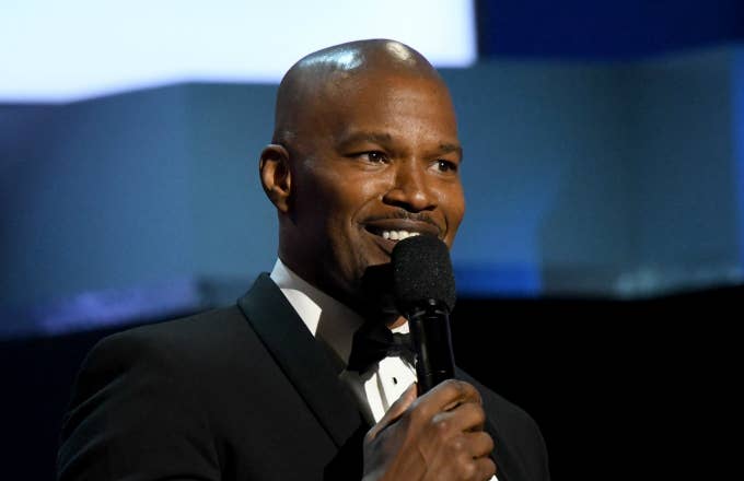 Jamie Foxx speaks onstage at the 47th AFI Life Achievement Award