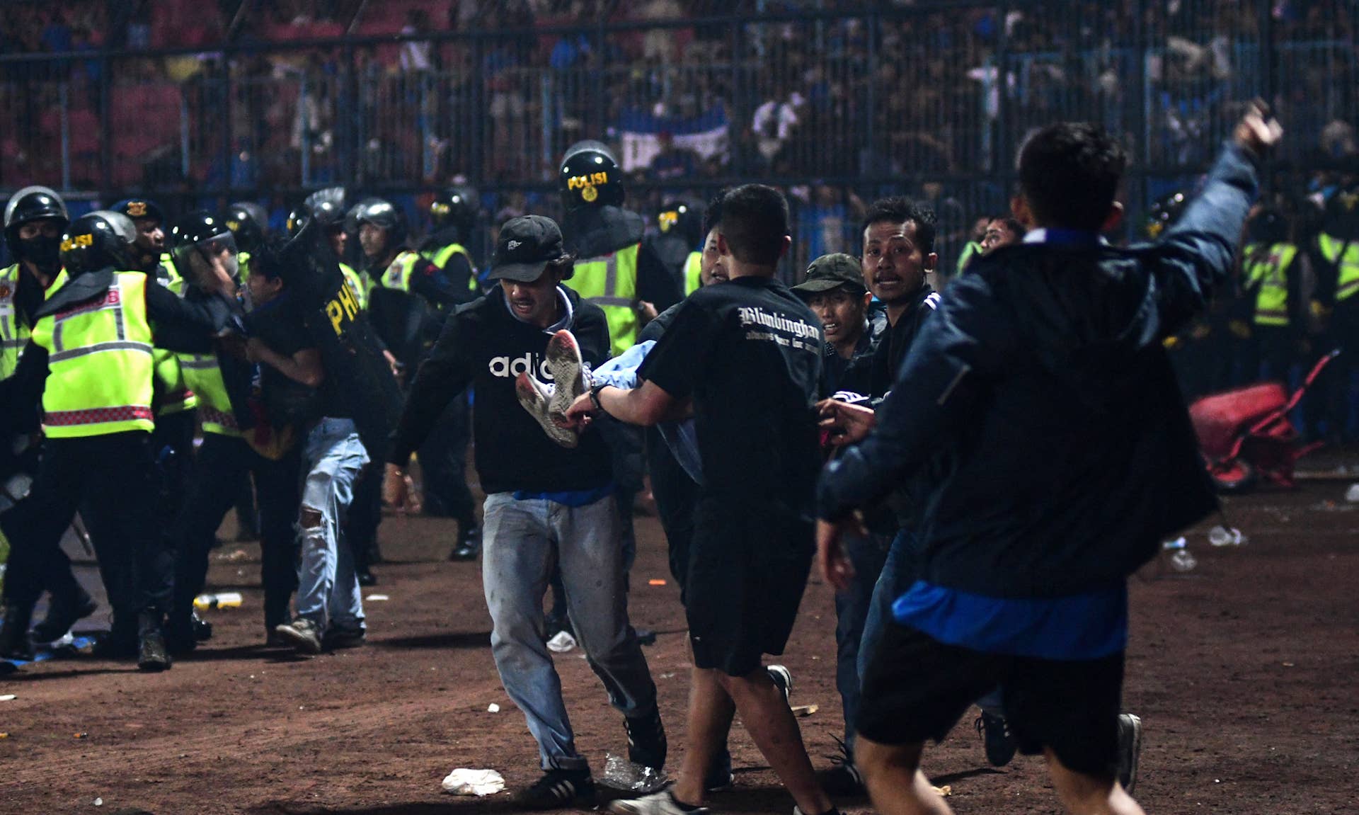 Crowd stampede at Kanjuruhan Stadium in Malang, East Java, Indonesia