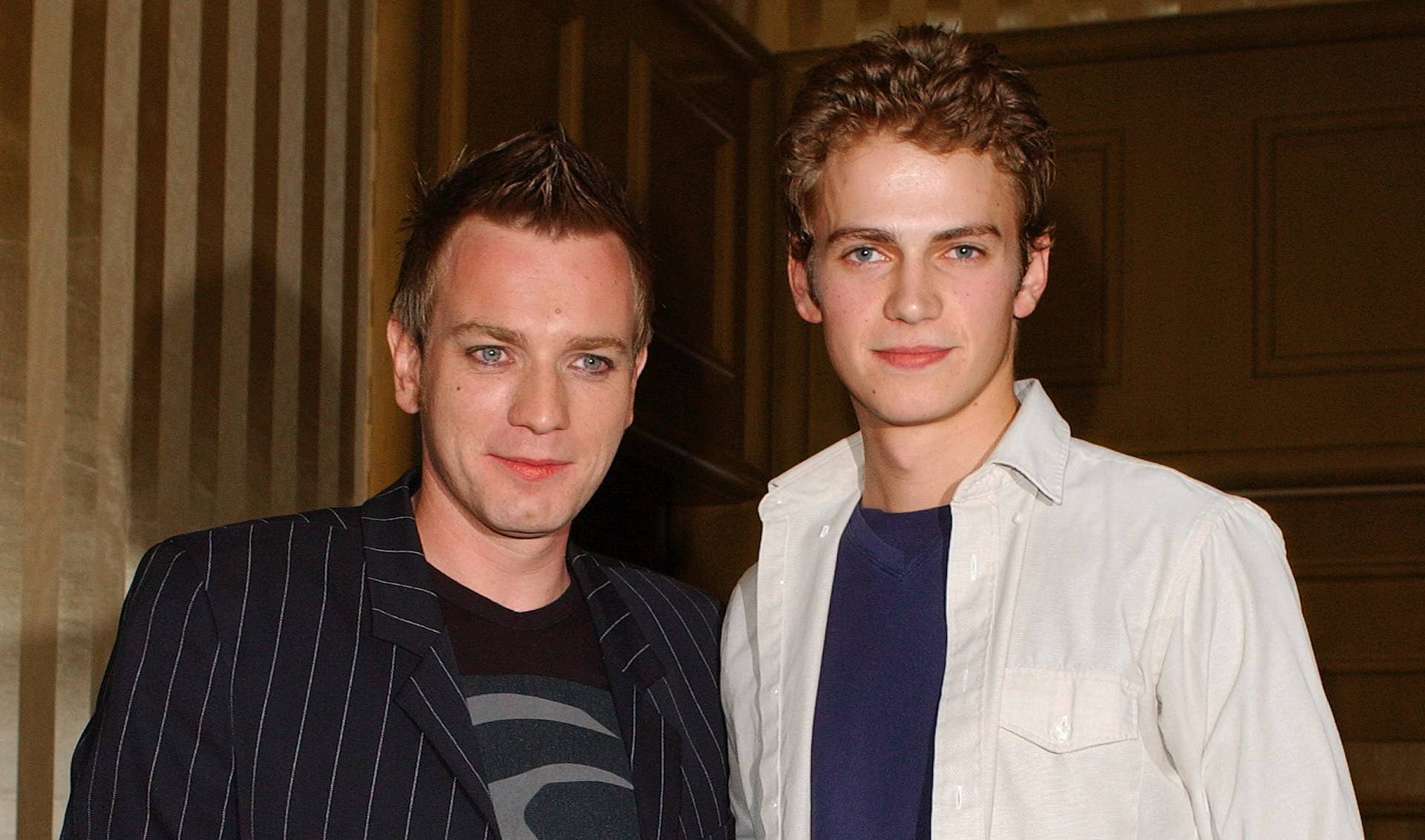 Mark Hamill and Hayden Christensen at an event for Star Wars