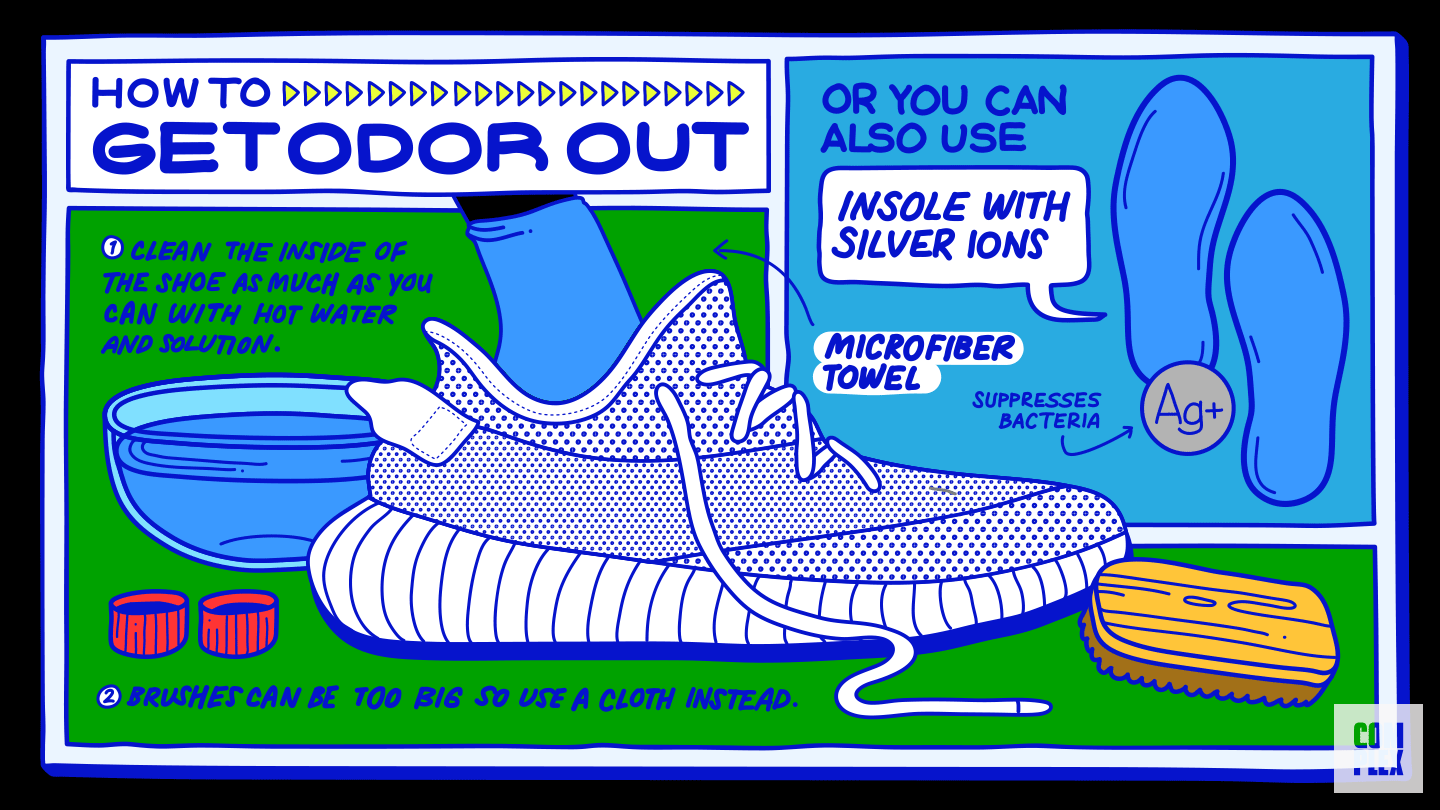 How to get odor out of a shoe