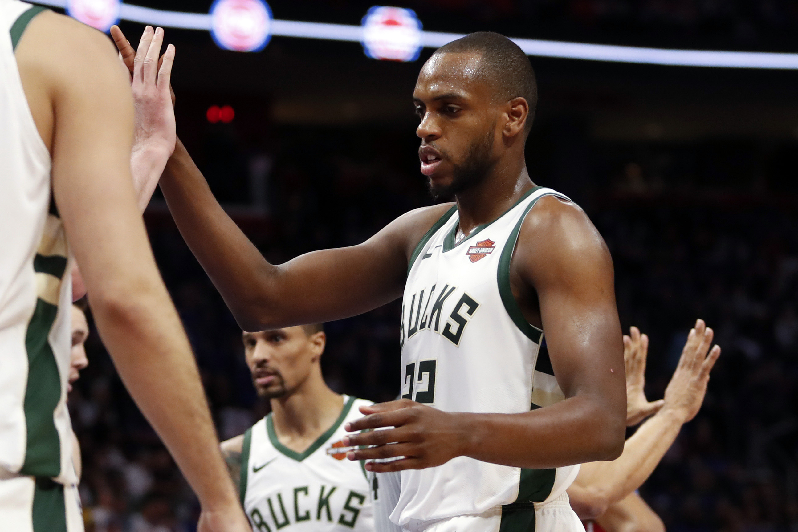 Khris Middleton Bucks Pistons 2019 Playoffs