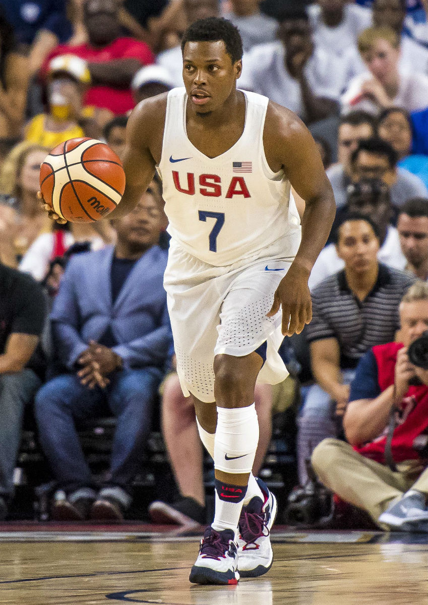 Kyle Lowry Wearing the USA adidas Crazylight Boost 2016