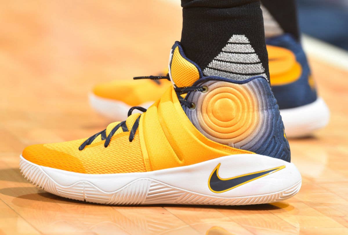 kyrie irving 1 shoes blue and yellow