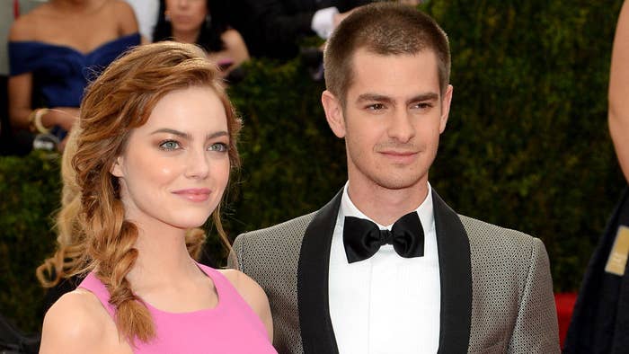 Emma Stone and Andrew Garfield attend the &quot;Charles James: Beyond Fashion&quot; Costume Institute Gala