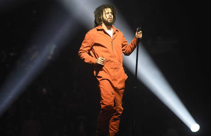 J. Cole performs