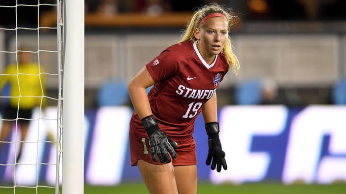Stanford soccer player Katie Meyer during 2019 NCAA tournament