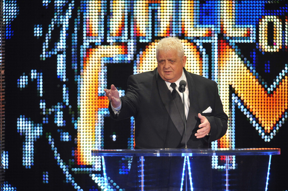 WWE Hall of Fame member Dusty Rhodes attends the 2011 WWE Hall Of Fame Induction Ceremony