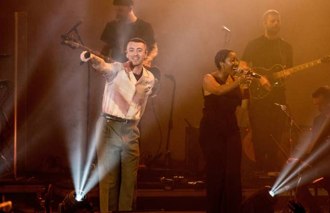 Sam Smith performs.