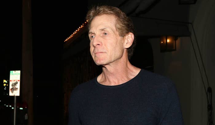 Skip Bayless seen on the street