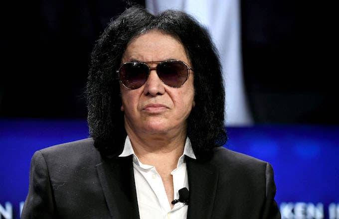 Gene Simmons participates in panel discussion during annual Milken Institute Global Conference.
