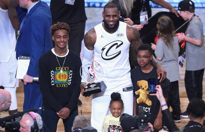 LeBron James Jr., LeBron JAmes, Bryce Maximus James