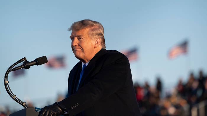 Donald Trump speaks during a Make America Great Again rally.