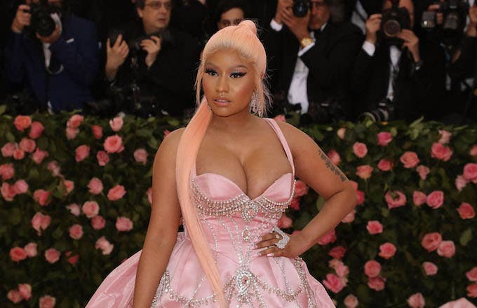 Nicki Minaj attends the 2019 Met Gala.