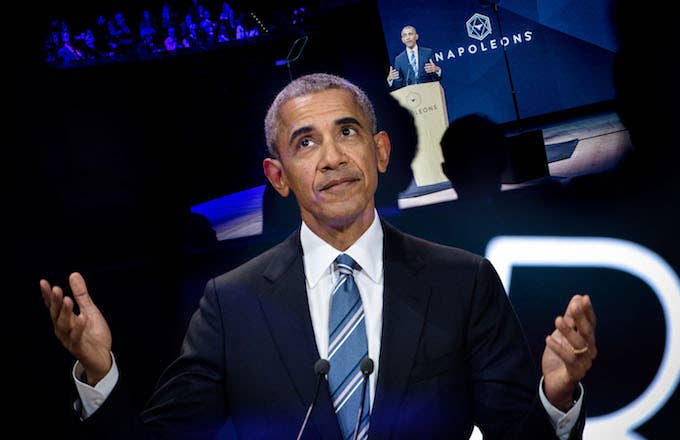 President Barack Obama at the Napoleons 2018.