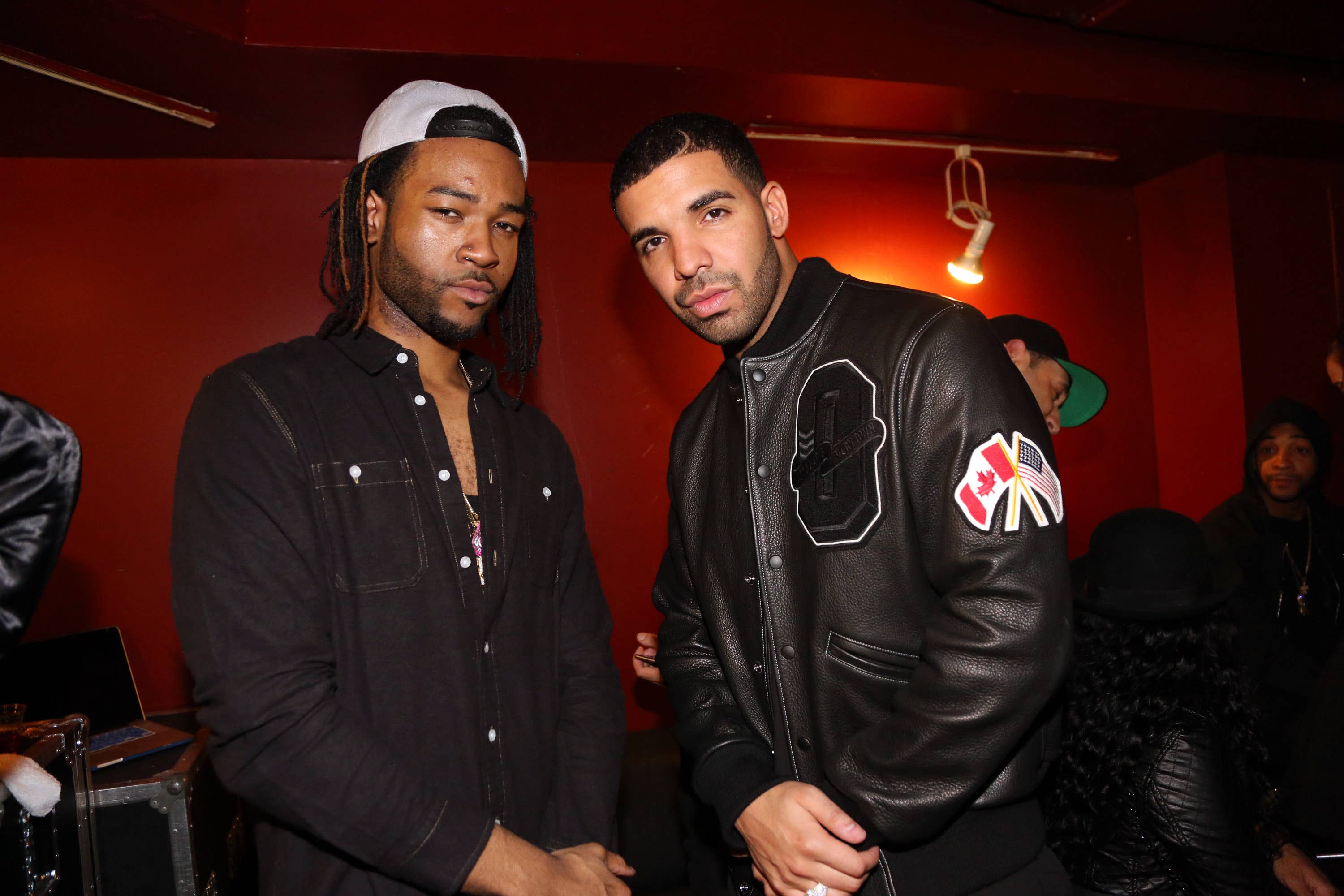 Drake and Partynextdoor posing