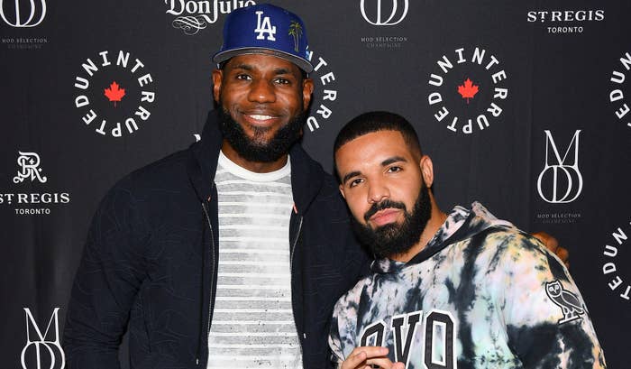 LeBron James and Drake attend Uninterrupted Canada Launch in 2019