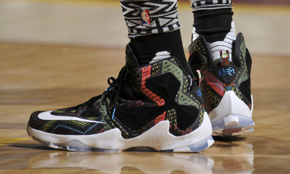 LeBron James Wearing the &quot;BHM&quot; Nike LeBron 13