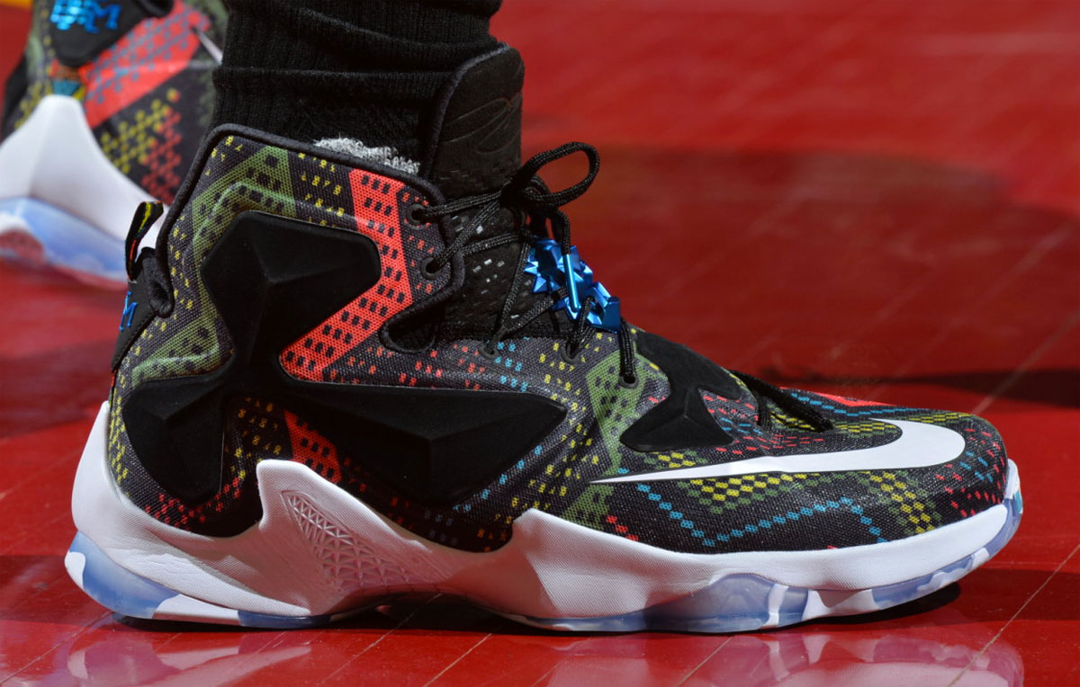 LeBron James Wearing the &#x27;BHM&#x27; Nike LeBron 13
