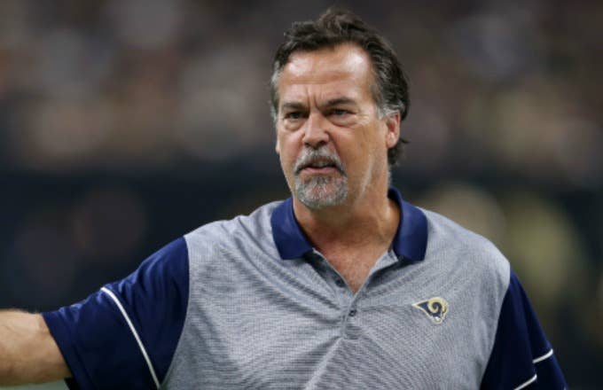 Jeff Fisher argues a call