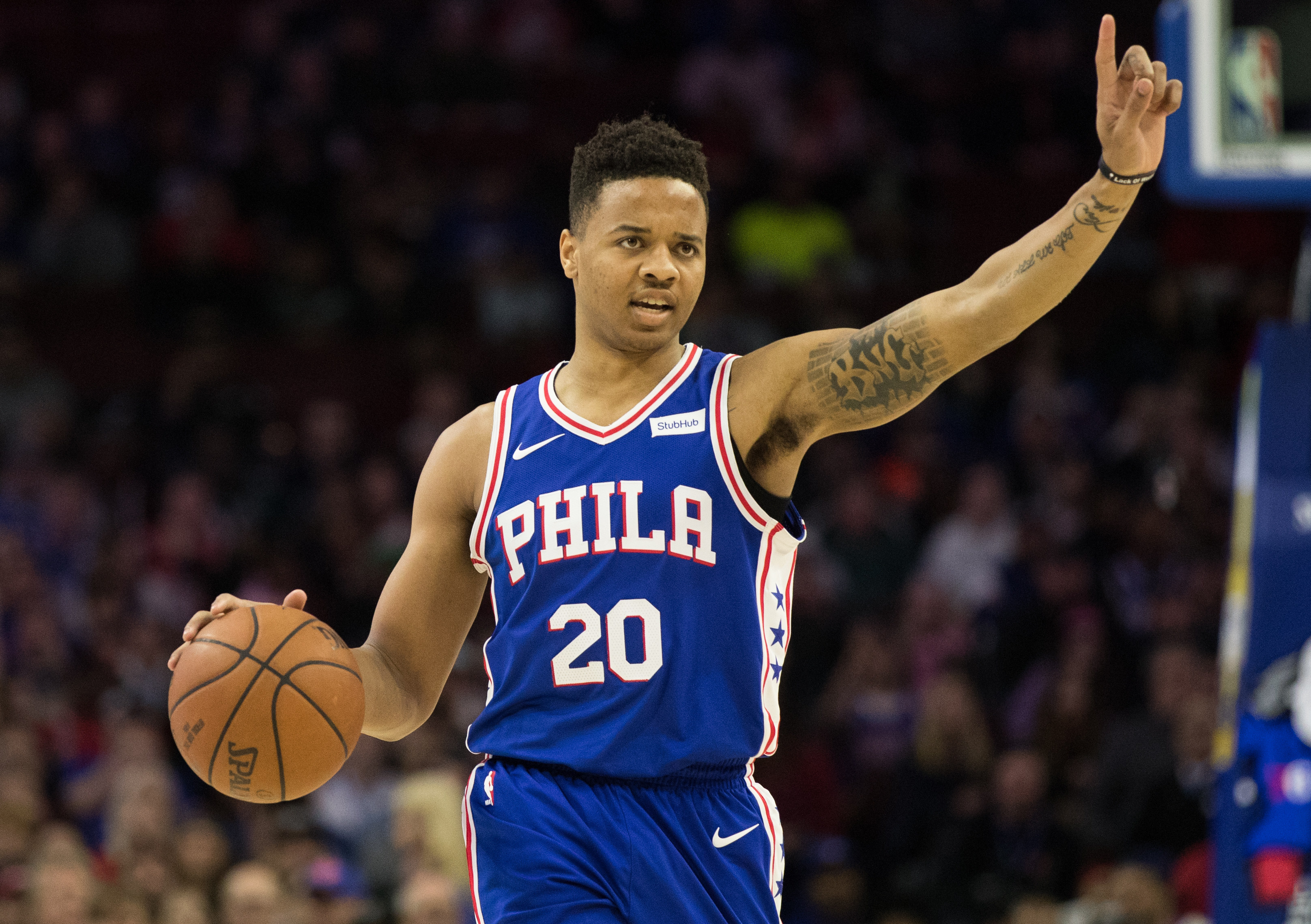 Markelle Fultz Play Call March 2018 Sixers Knicks