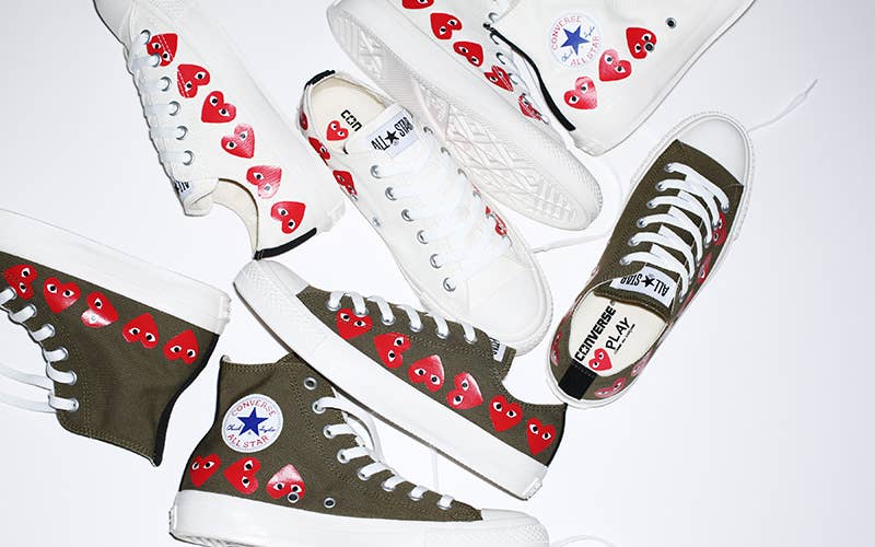 COMME des Garcons PLAY x Converse March 2018 Release Date