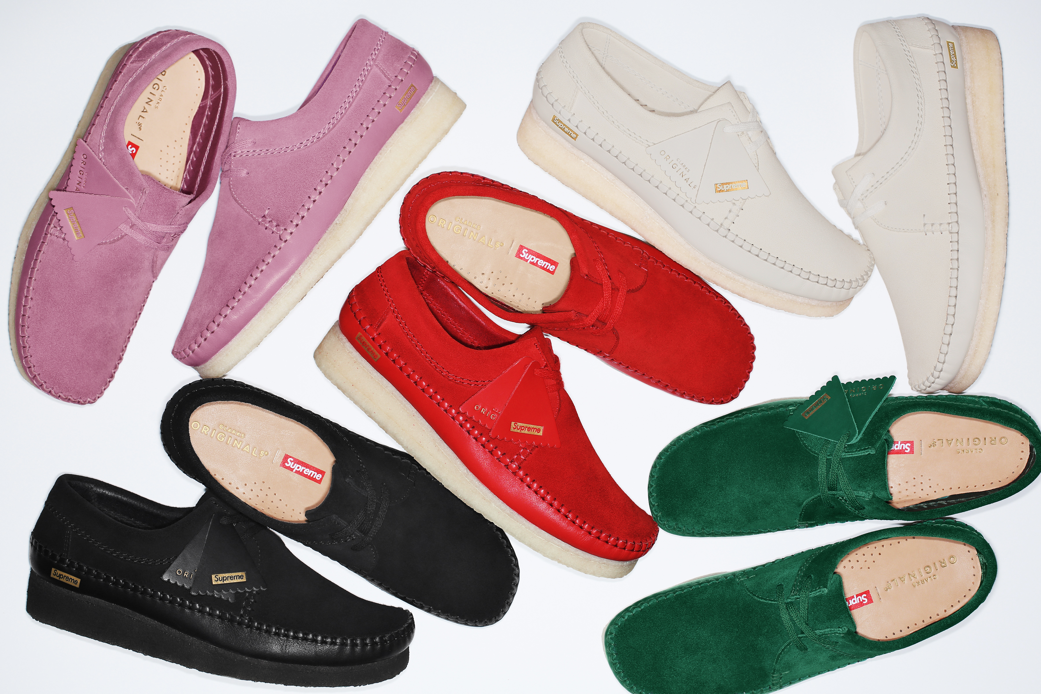 Clarks Originals Taps Supreme for Five Fresh Takes on the Weaver Silhouette  | Complex