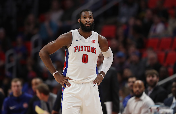 Andre Drummond #0 of the Detroit Pistons