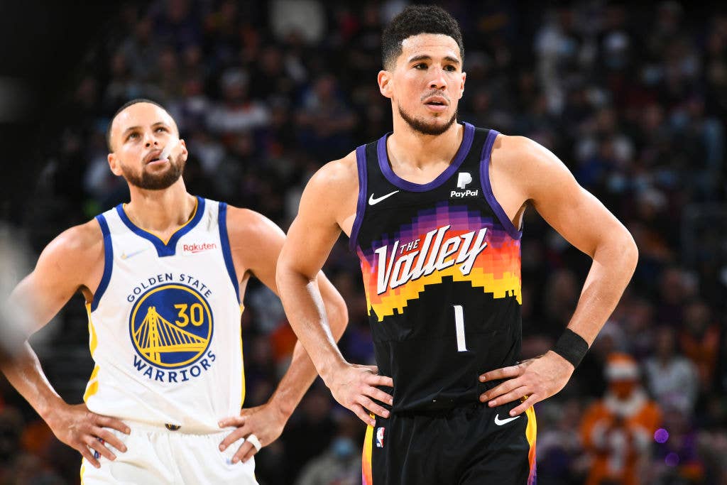 Steph Curry Devin Booker Suns Warriors Christmas 2021