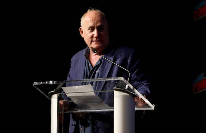 Jeph Loeb speaks on stage at the Marvel&#x27;s Runaways Screening + Panel At New York Comic Con.