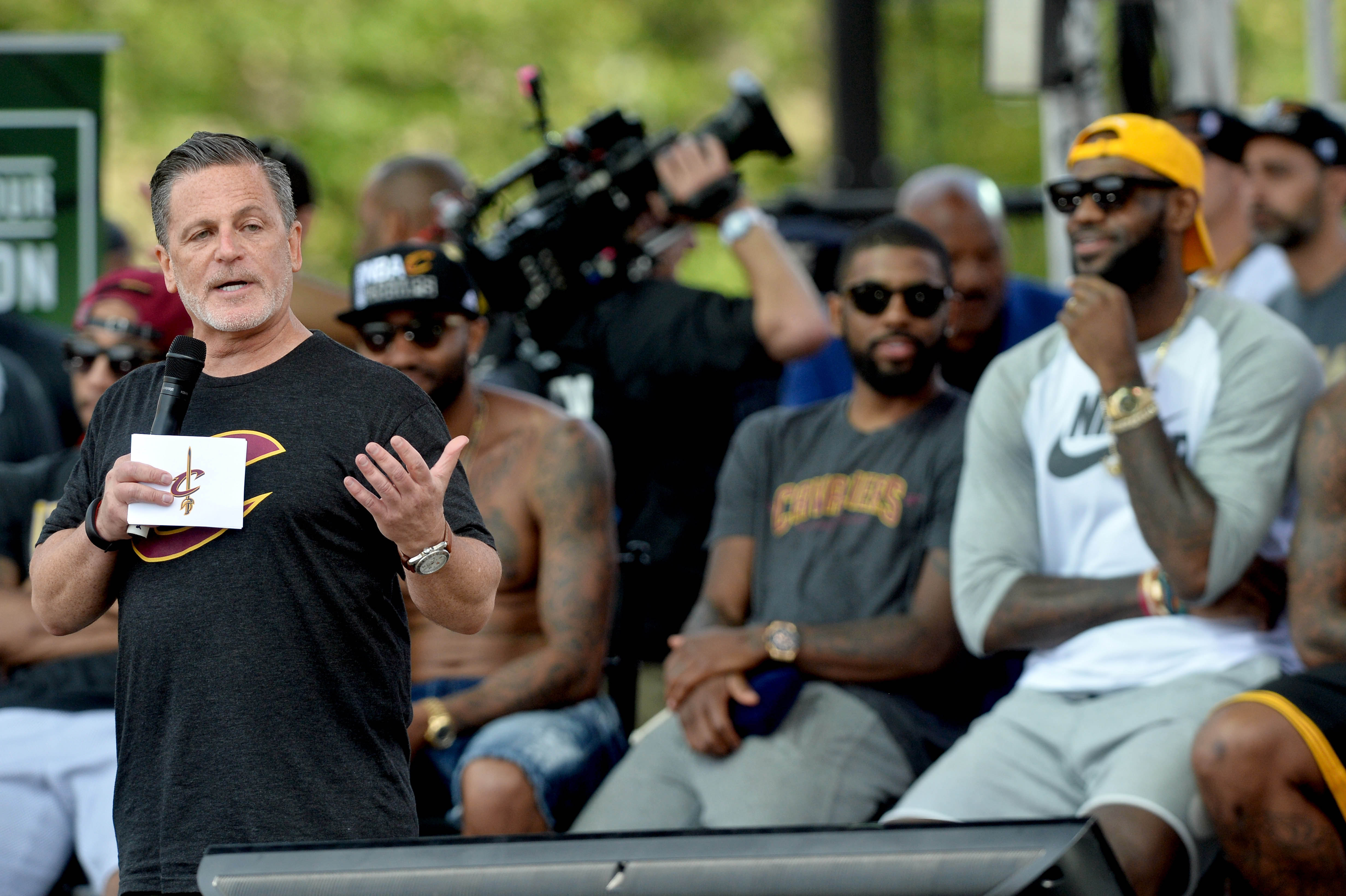 Dan Gilbert LeBron James Parade Cleveland 2016