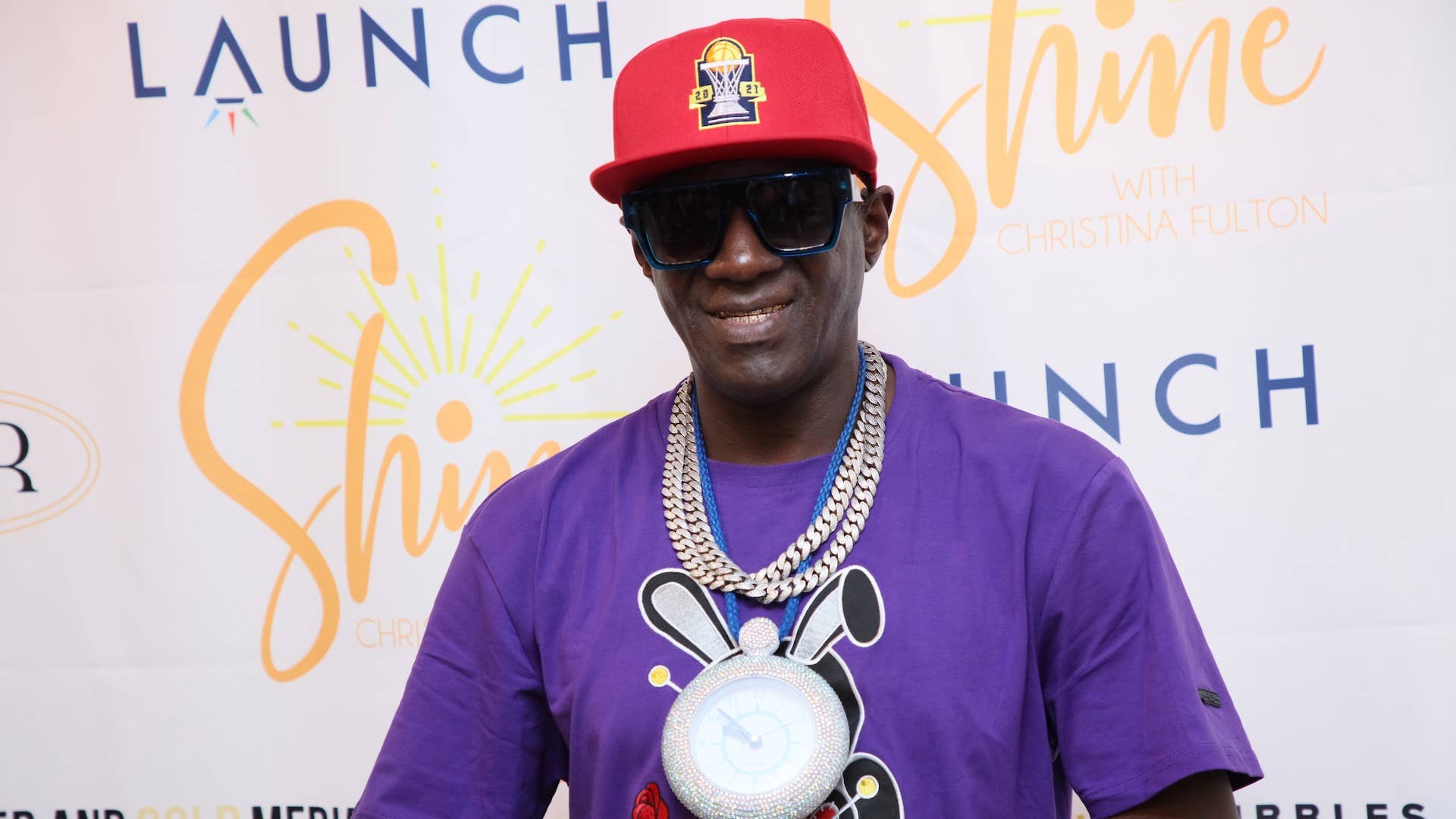 Flavor Flav photographed in Los Angeles