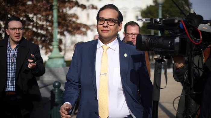 Rep. George Santos (R-NY) leaves the U.S. Capitol on January 12, 2023